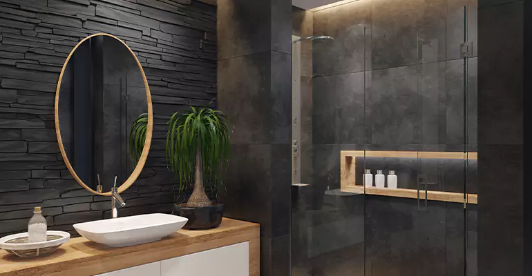 Bathroom Floor Tile Remodel in Rochester